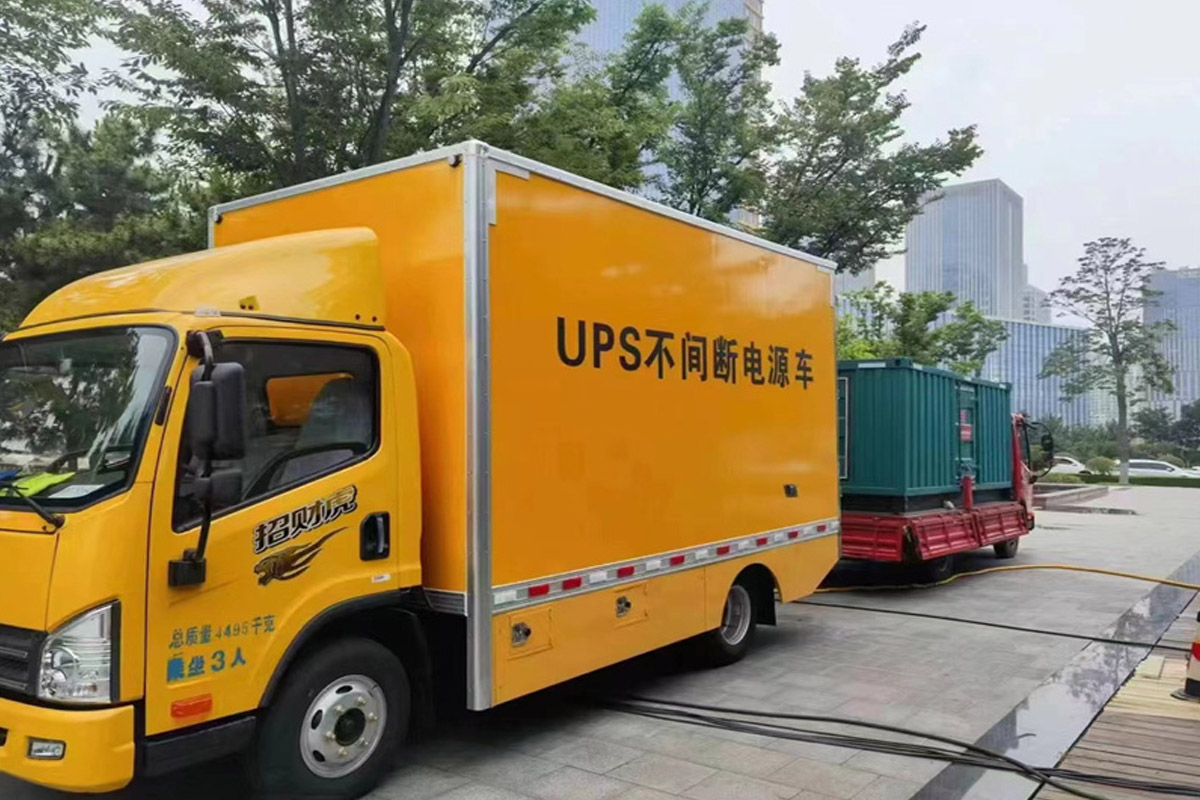 阿巴嘎发电机租赁施工现场
